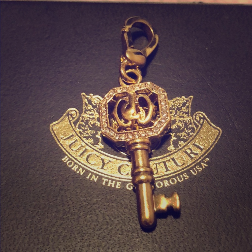 Juicy Couture gold key charm